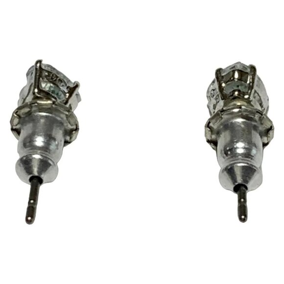 Auth SWAROVSKI - Silver Clear Hardware Swarovski Crystal Earrings - Picture 2 of 3
